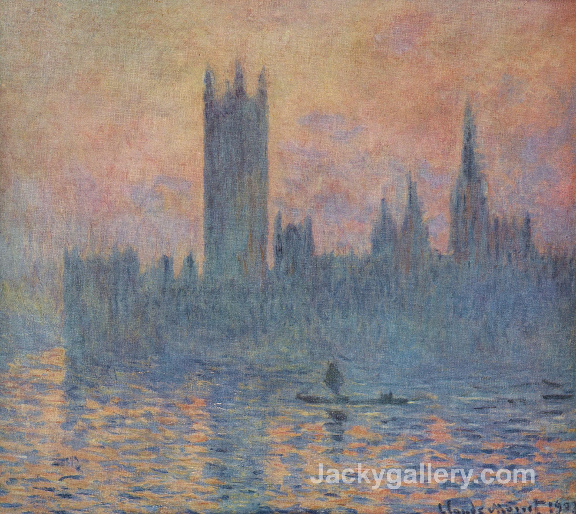 Houses of Parliament in Winter by Claude Monet paintings reproduction